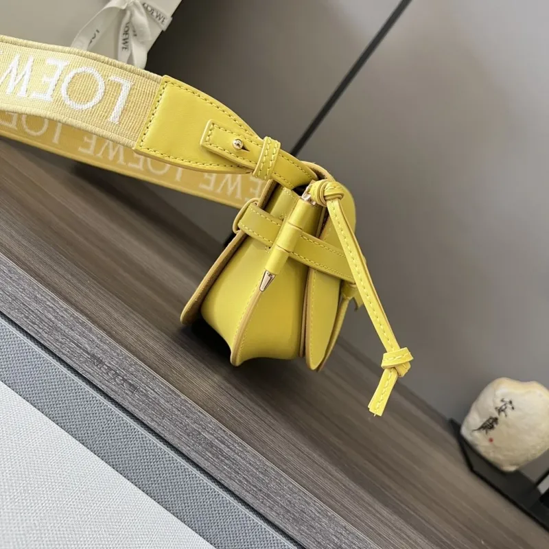 Alternative view of LOEWE Yellow Saddle Crossbody Bag 502