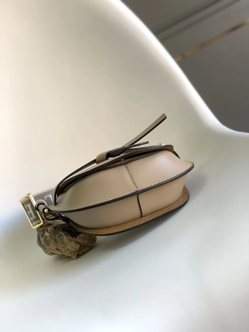 Loewe Beige Saddle Crossbody Bag 504 - Image 5