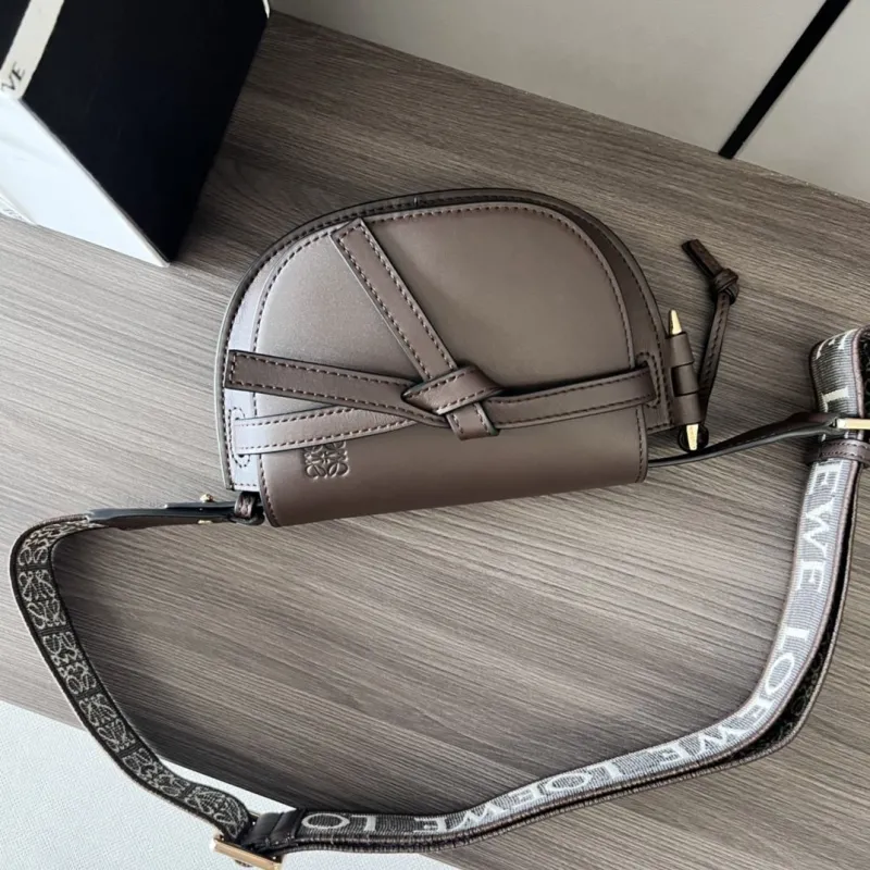 Loewe Brown Saddle Crossbody Bag 506