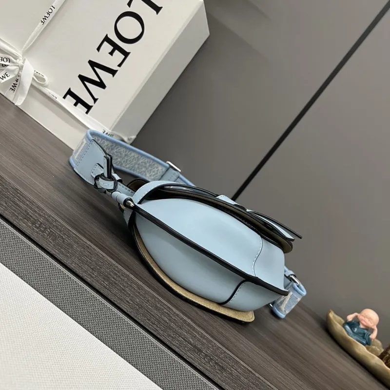 Alternative view of LOEWE Light Blue Crossbody Saddle Bag