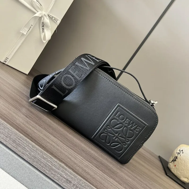 LOEWE Black Crossbody Satchel Bag 512