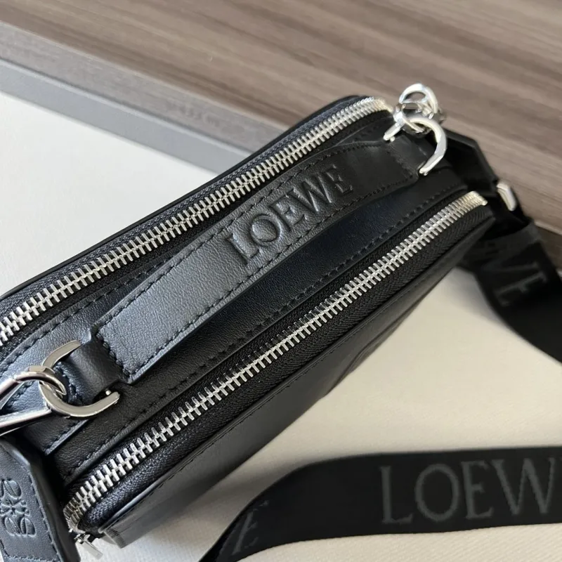 LOEWE Black Crossbody Satchel Bag 512 - Image 6