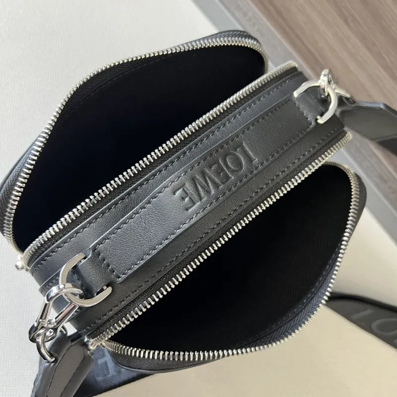 LOEWE Black Crossbody Satchel Bag 512 - Image 8