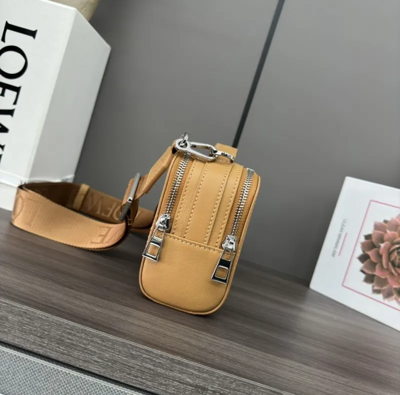 Alternative view of LOEWE Tan Leather Satchel Crossbody Bag 513