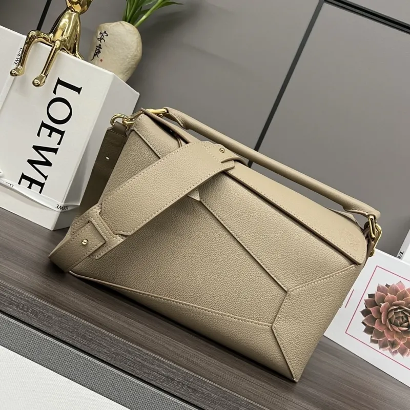 Alternative view of LOEWE Beige Leather Satchel Bag 519