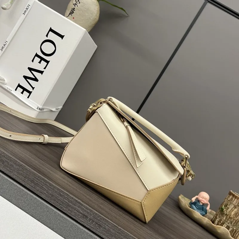 Loewe Beige Small Satchel Crossbody Bag