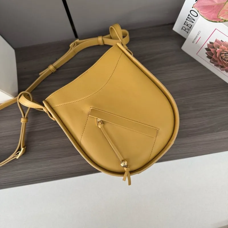 Loewe Yellow Saddle Crossbody Bag 522 - Image 5