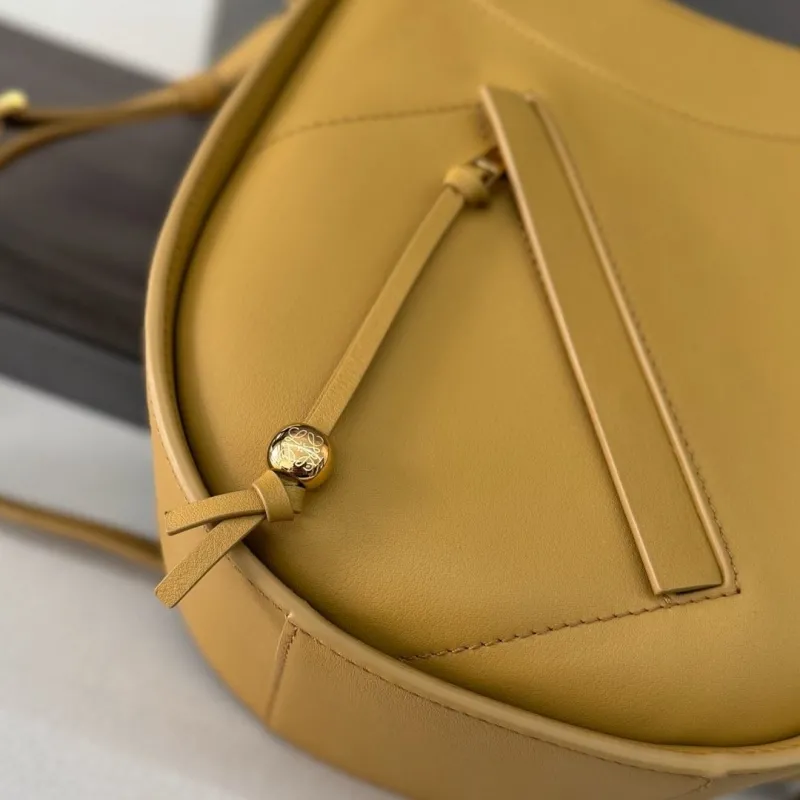 Loewe Yellow Saddle Crossbody Bag 522 - Image 7