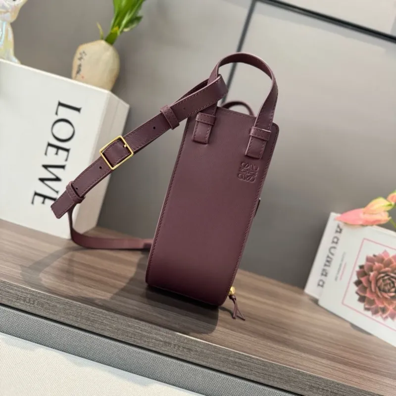Alternative view of Loewe Plum Saddle Crossbody Bag 524