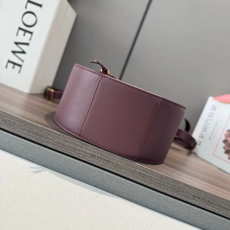Loewe Plum Saddle Crossbody Bag 524 - Image 4