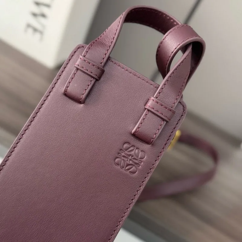 Loewe Plum Saddle Crossbody Bag 524 - Image 6