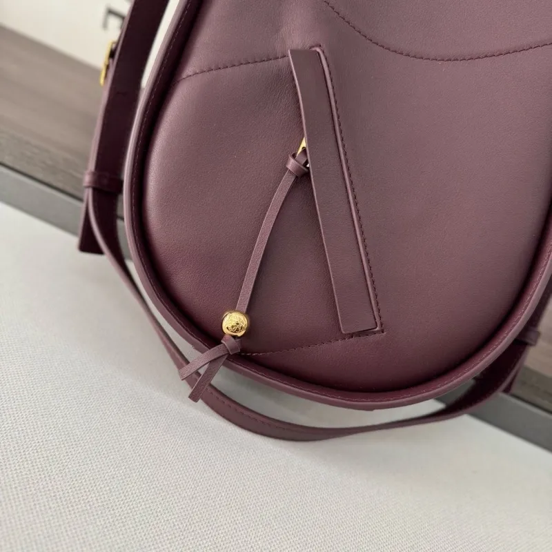 Loewe Plum Saddle Crossbody Bag 524 - Image 7
