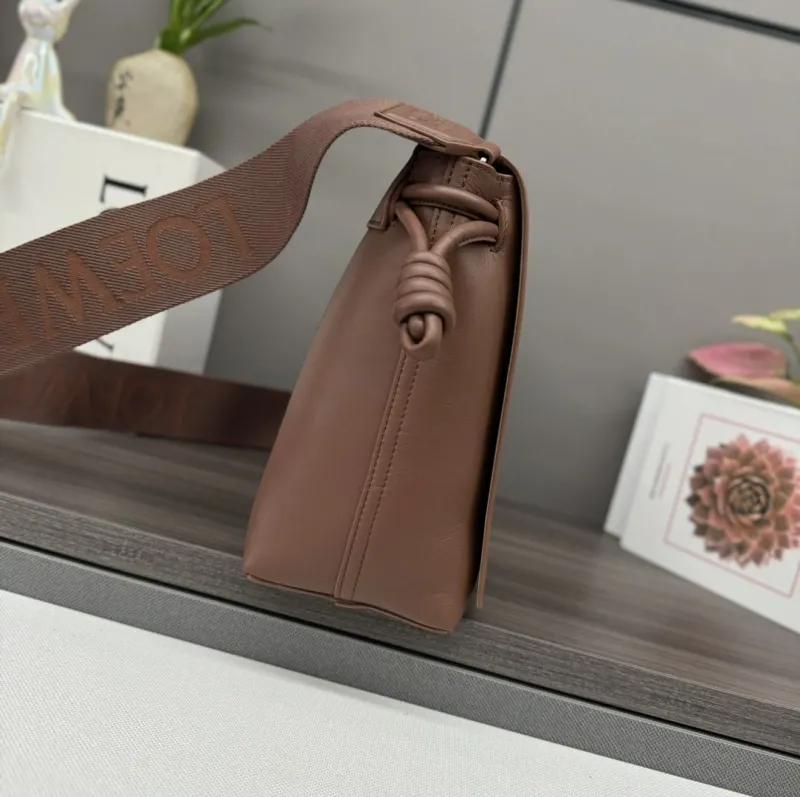 Alternative view of LOEWE Brown Leather Satchel Crossbody Bag 527