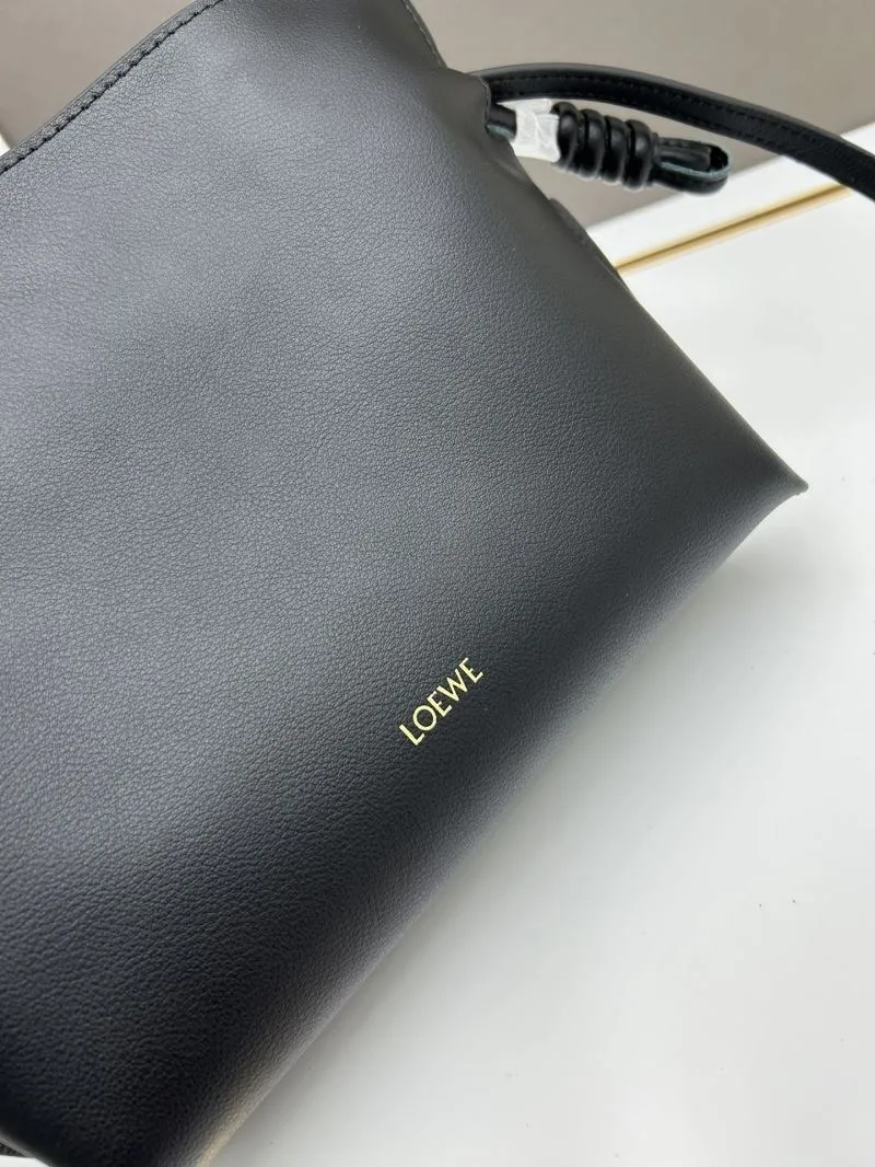 LOEWE Black S063 Crossbody Bucket Bag - Image 4