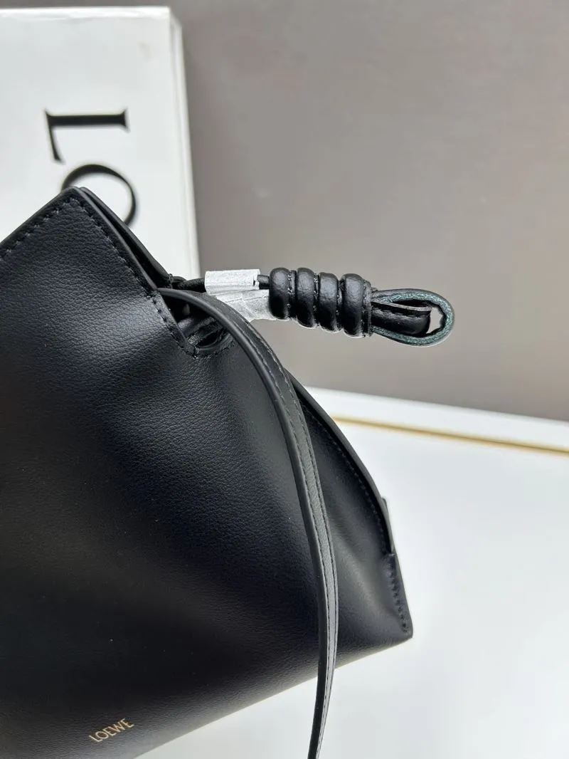 LOEWE Black S063 Crossbody Bucket Bag - Image 6