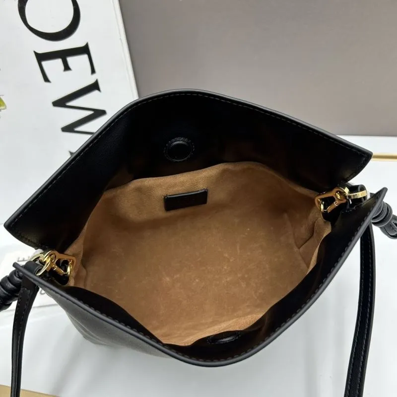LOEWE Black S063 Crossbody Bucket Bag - Image 7