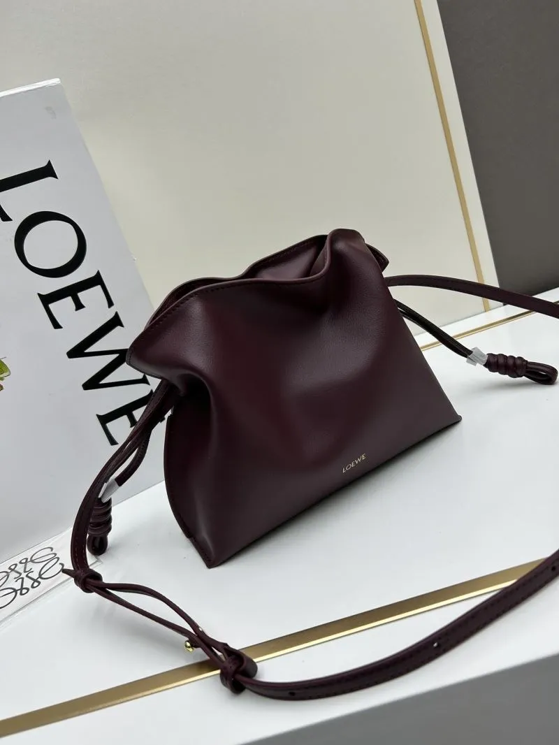 Alternative view of LOEWE Burgundy Small Leather Crossbody Bag S063