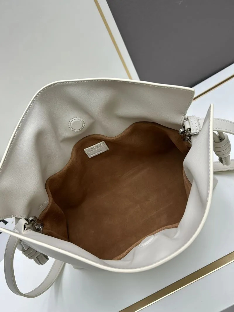 LOEWE Cream Satchel Bag 855 - Image 7