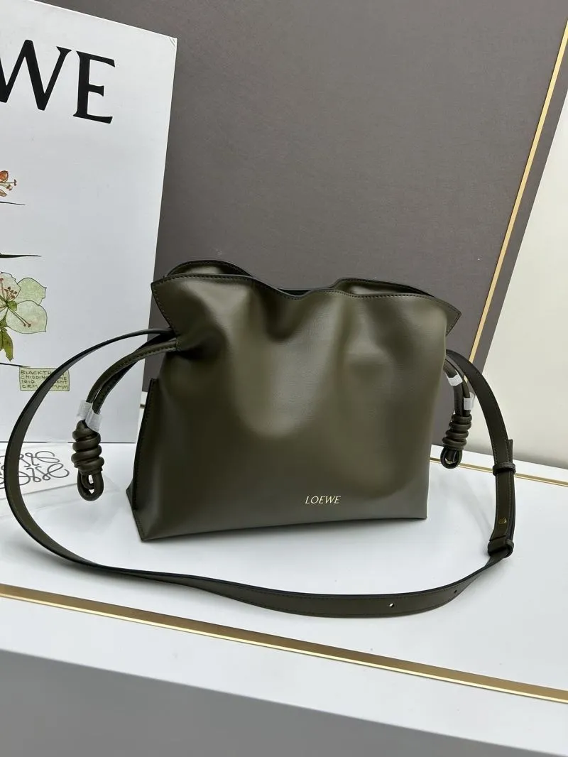 Alternative view of LOEWE Olive Green Leather Crossbody Bag S062