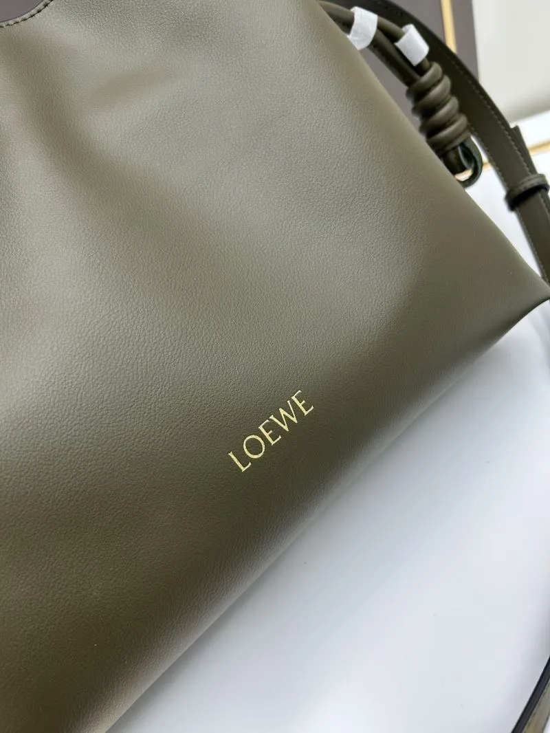 LOEWE Olive Green Leather Crossbody Bag S062 - Image 4