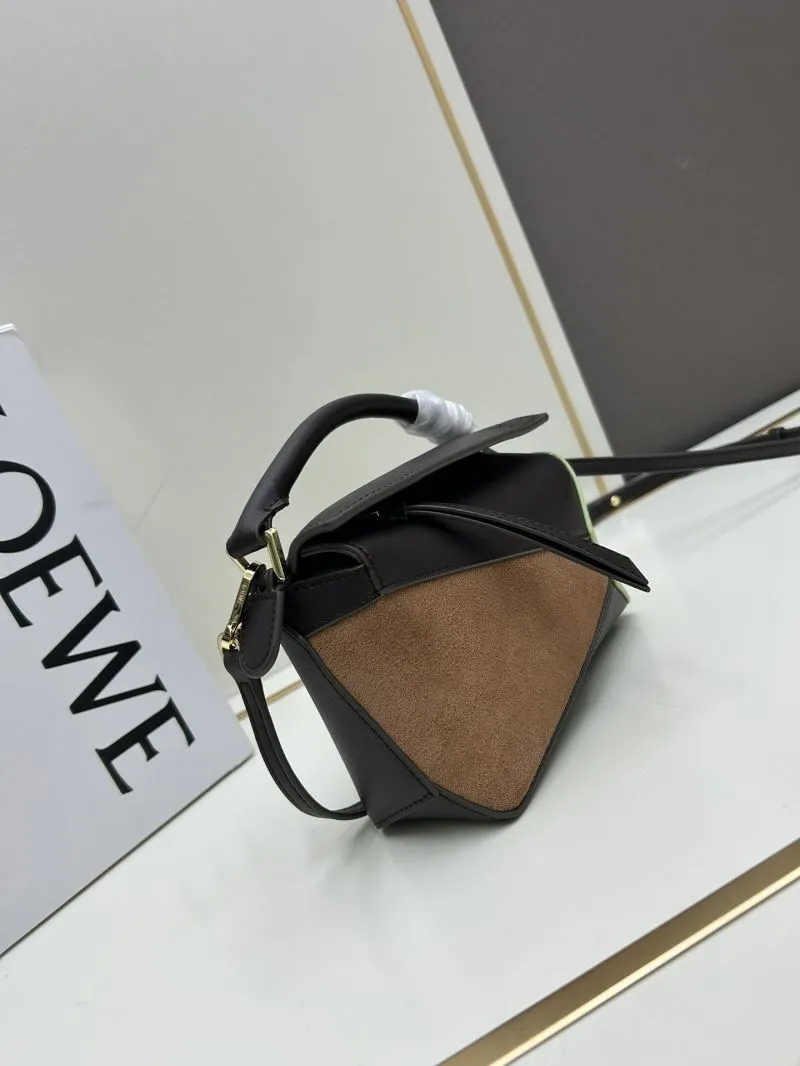 Alternative view of Loewe Colorblock Leather Satchel Bag 862 18x12.5x8cm