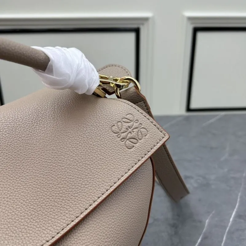 Loewe Beige Leather Puzzle Satchel Bag - Image 4