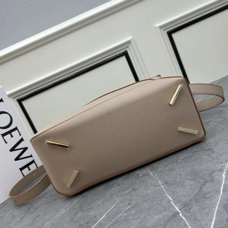Loewe Beige Leather Puzzle Satchel Bag - Image 5