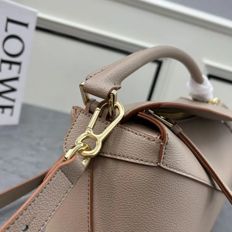 Loewe Beige Leather Puzzle Satchel Bag - Image 6