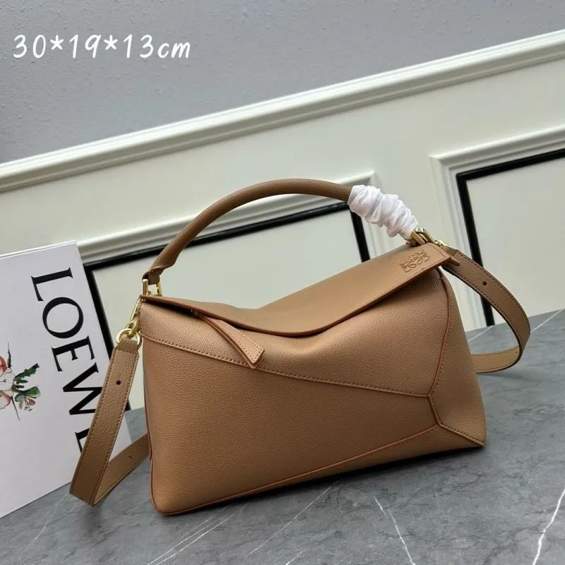 Loewe Tan Leather Satchel Bag 865