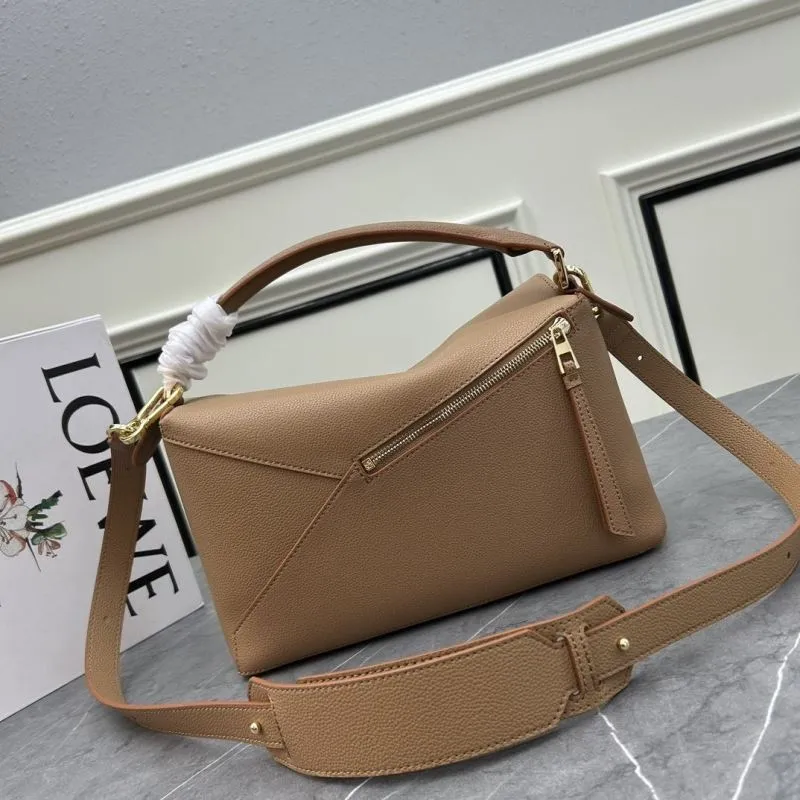 Loewe Tan Leather Satchel Bag 865 - Image 3