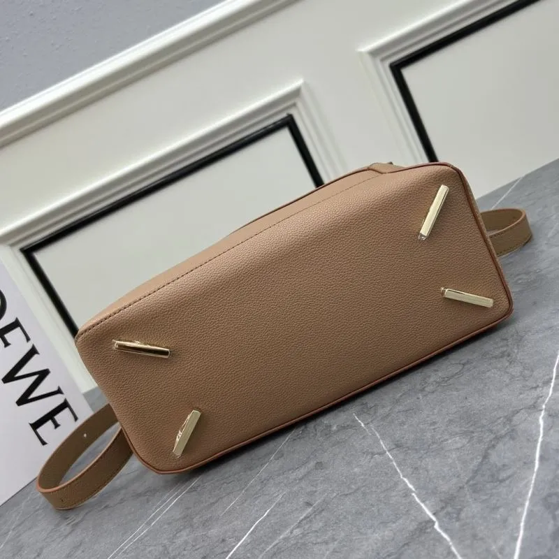 Loewe Tan Leather Satchel Bag 865 - Image 5