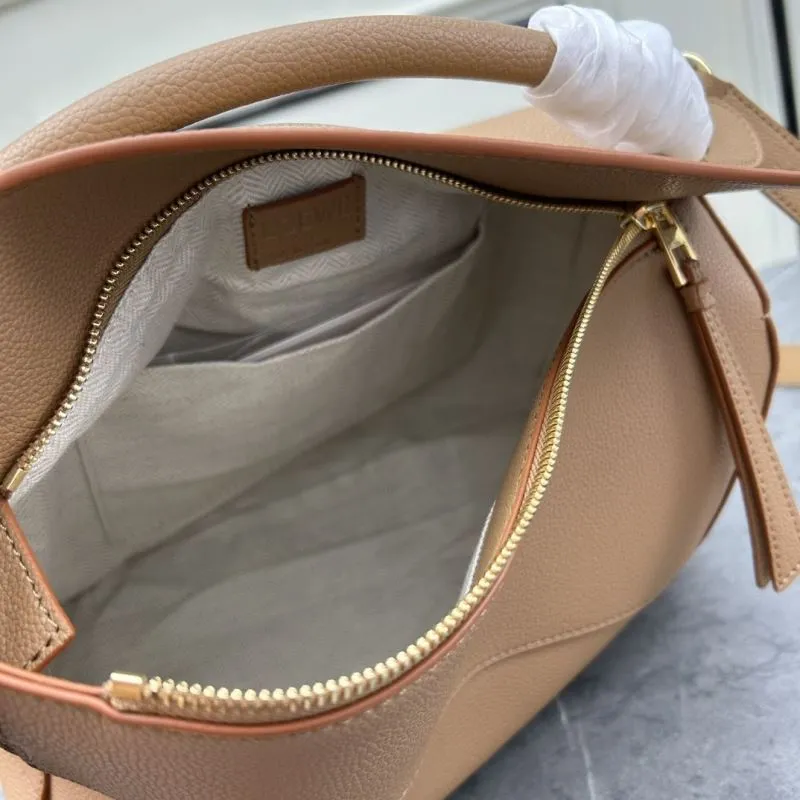 Loewe Tan Leather Satchel Bag 865 - Image 8