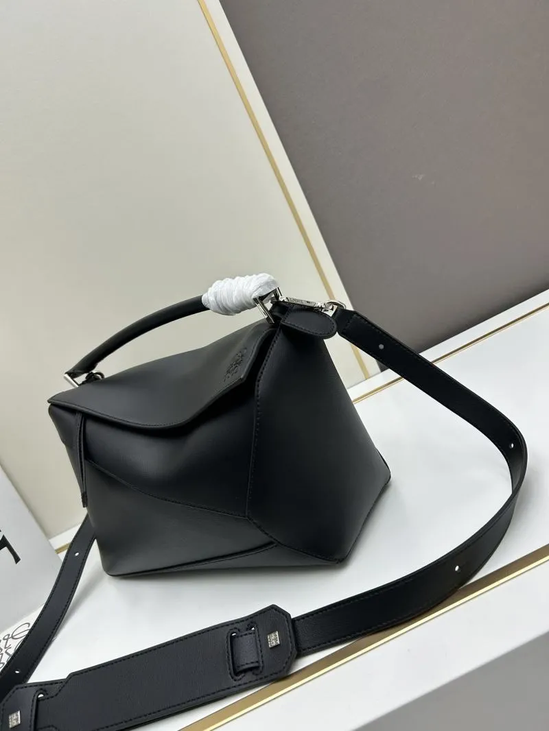Alternative view of Loewe Black Leather Puzzle Satchel Bag