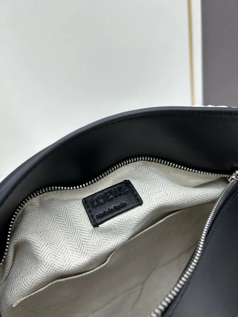 Loewe Black Leather Puzzle Satchel Bag - Image 8