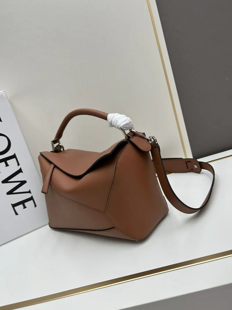 Alternative view of LOEWE Brown Leather Satchel Bag 868