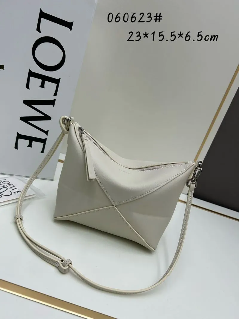 LOEWE Cream Satchel Crossbody Bag 871