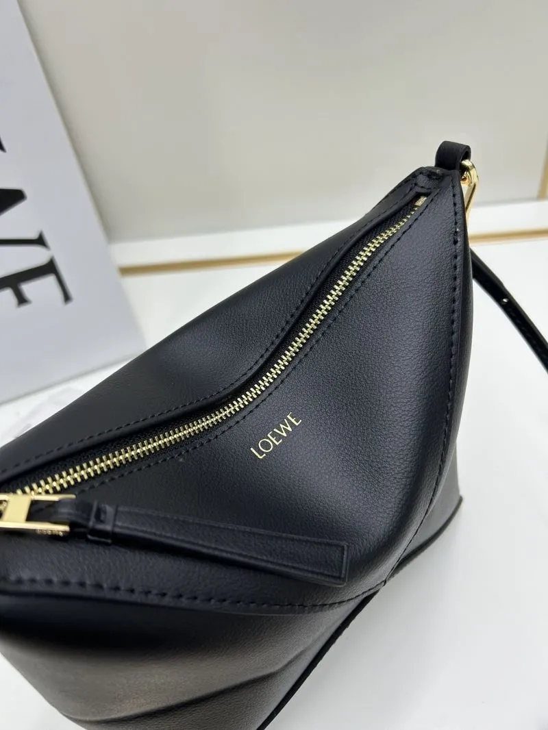 LOEWE Black Leather Satchel Crossbody Bag 060623 - Image 3
