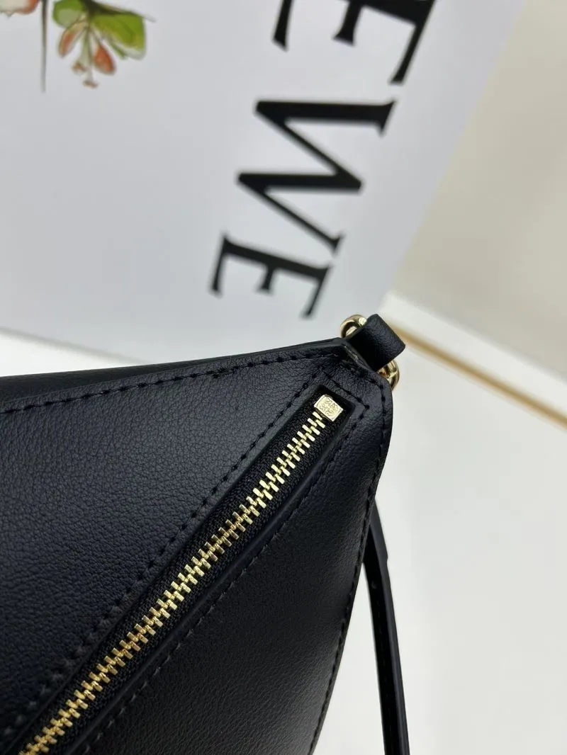 LOEWE Black Leather Satchel Crossbody Bag 060623 - Image 6