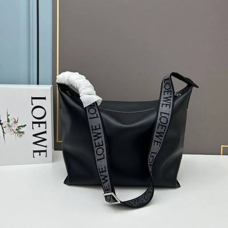 LOEWE Black Leather Satchel Bag 82268 - Image 3