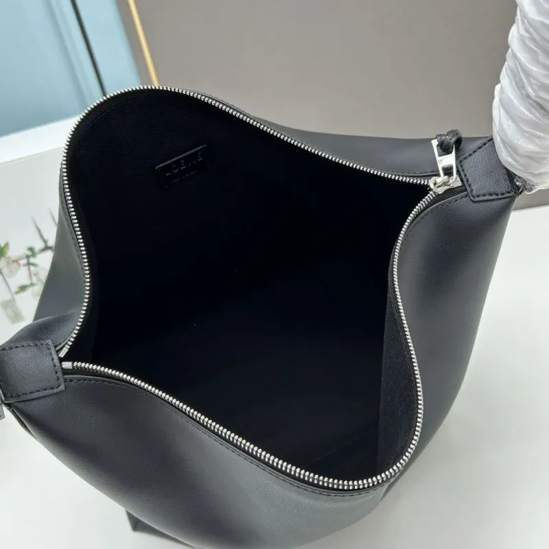 LOEWE Black Leather Satchel Bag 82268 - Image 8