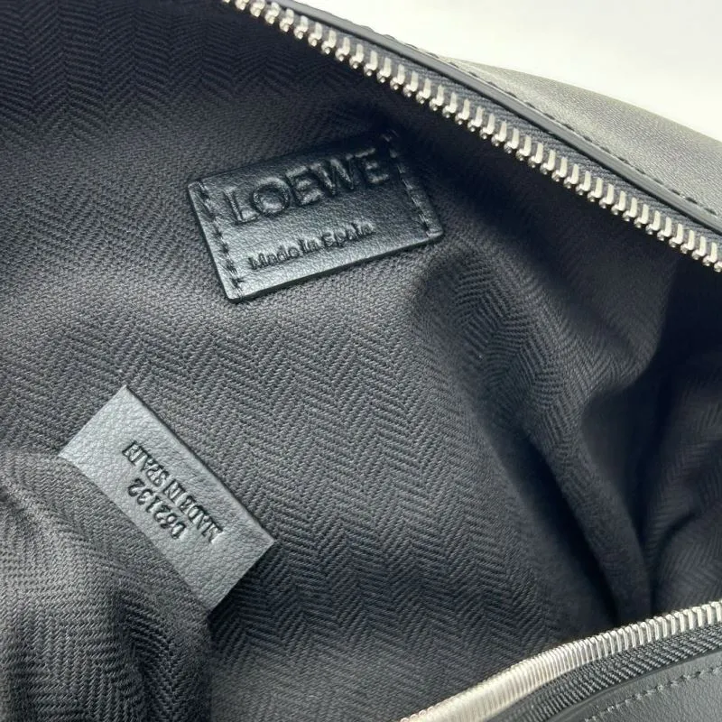 LOEWE Black Leather Satchel Bag 82268 - Image 9