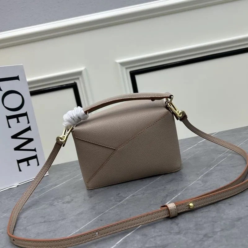 Alternative view of LOEWE Beige Leather Satchel Bag 878