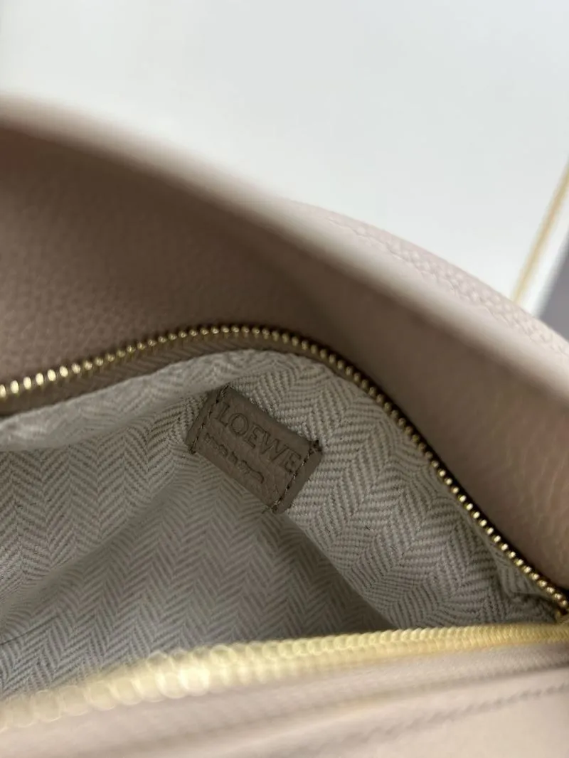 Loewe Taupe Small Leather Satchel Bag 885 - Image 8
