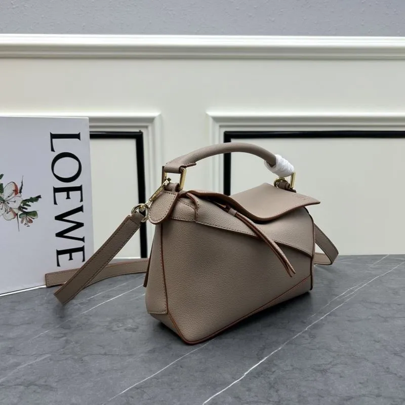Alternative view of LOEWE Taupe Leather Satchel Bag 889