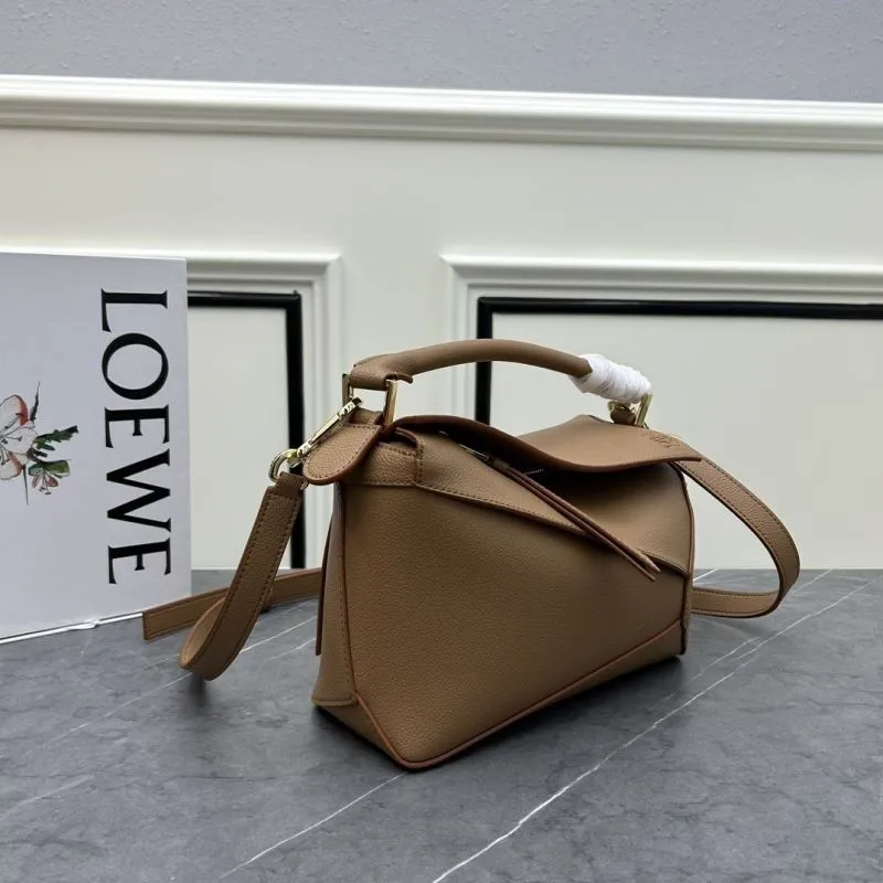 Alternative view of LOEWE Brown Leather Satchel Bag 062206