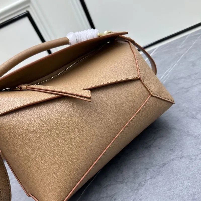 LOEWE Brown Leather Satchel Bag 062206 - Image 5