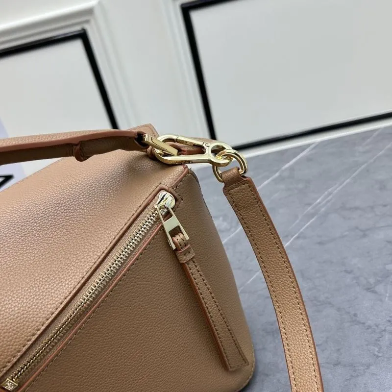 LOEWE Brown Leather Satchel Bag 062206 - Image 6