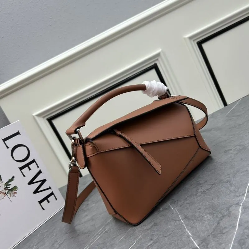 Alternative view of LOEWE Brown Leather Satchel Bag 062206