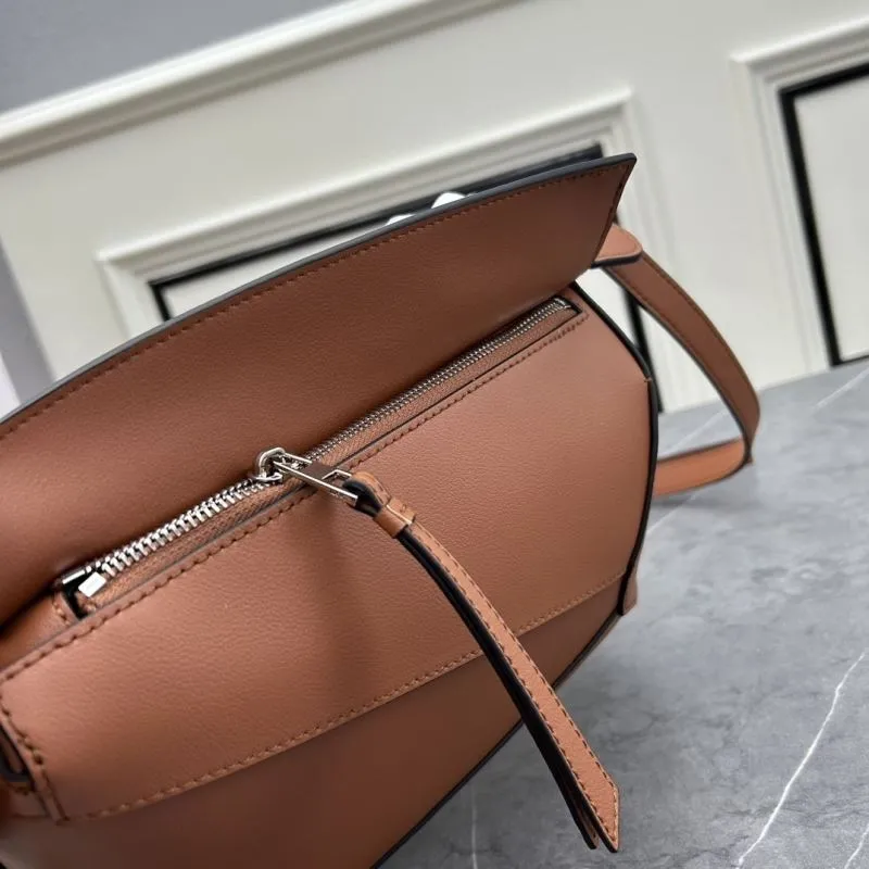 LOEWE Brown Leather Satchel Bag 062206 - Image 7