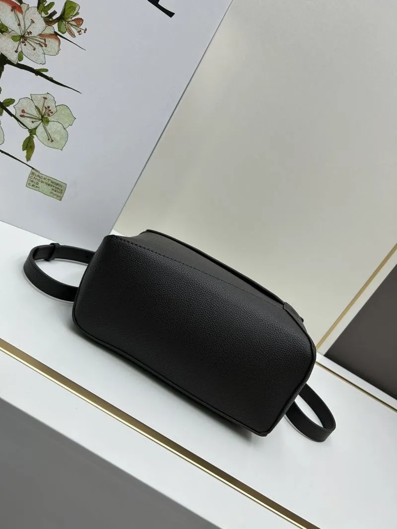 Loewe Gray Leather Satchel Bag 894 - Image 4